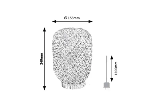 Stolové svietidlo Rabalux 74016 1x25W E14 230V IP20